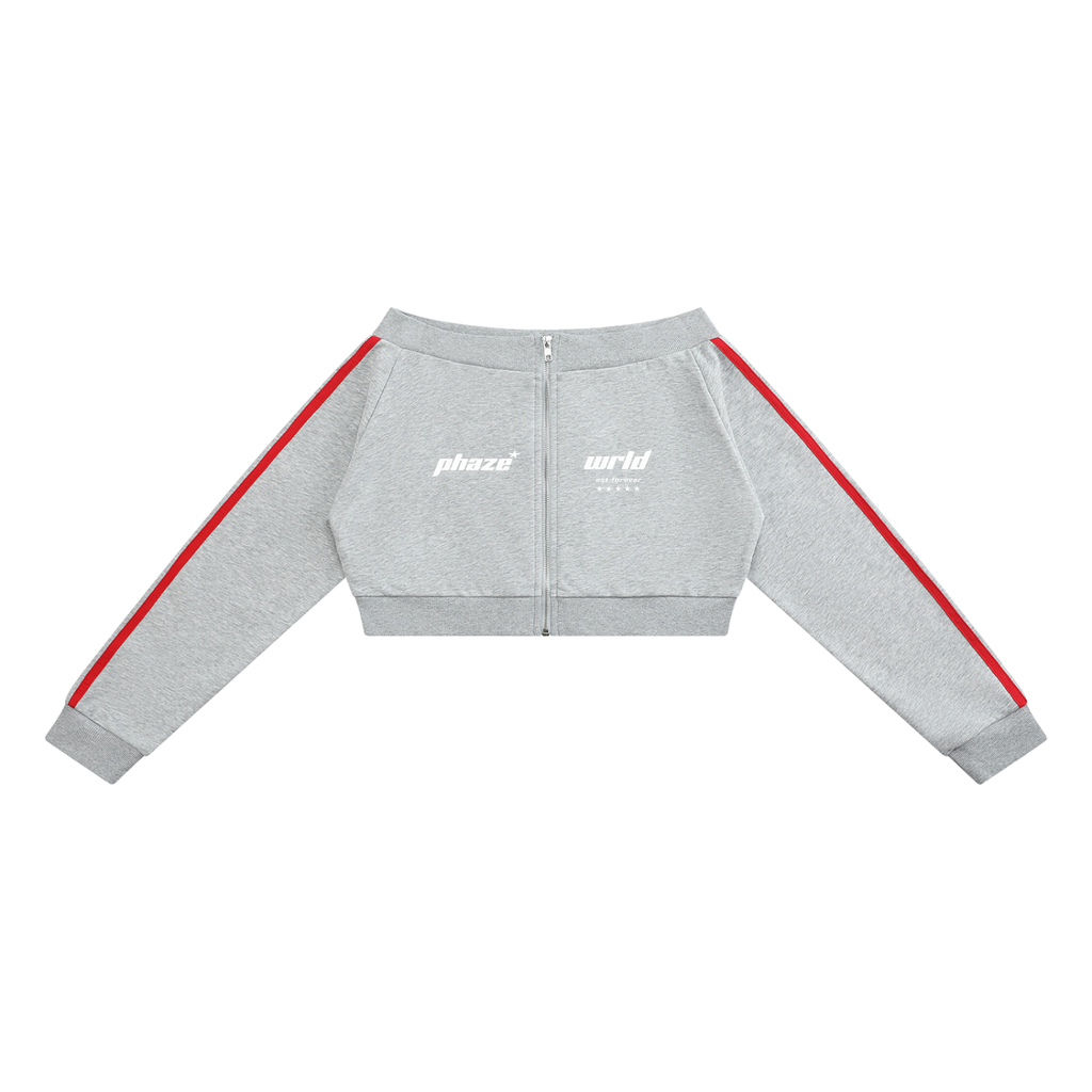 Forever Gray Full Zip Hoodie