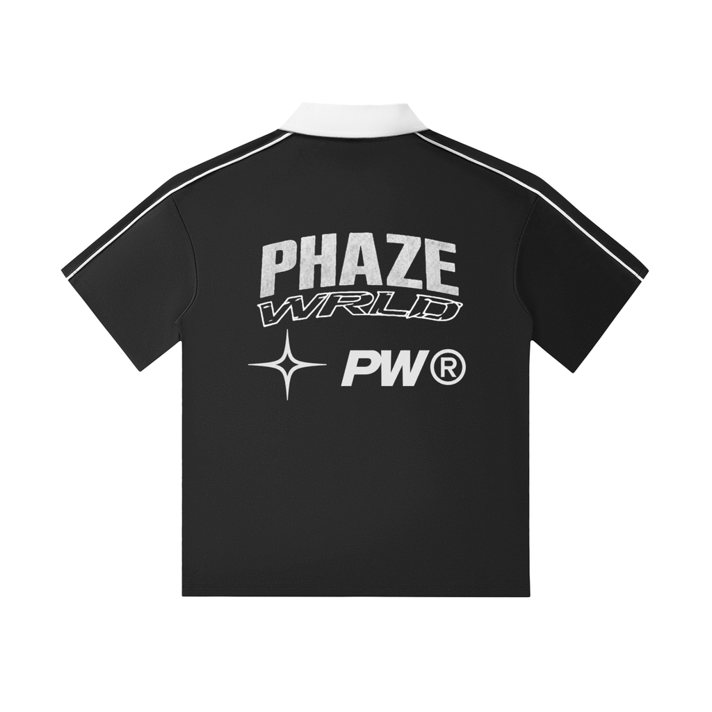 Phaze Wrld Pit Lane Polo - Black
