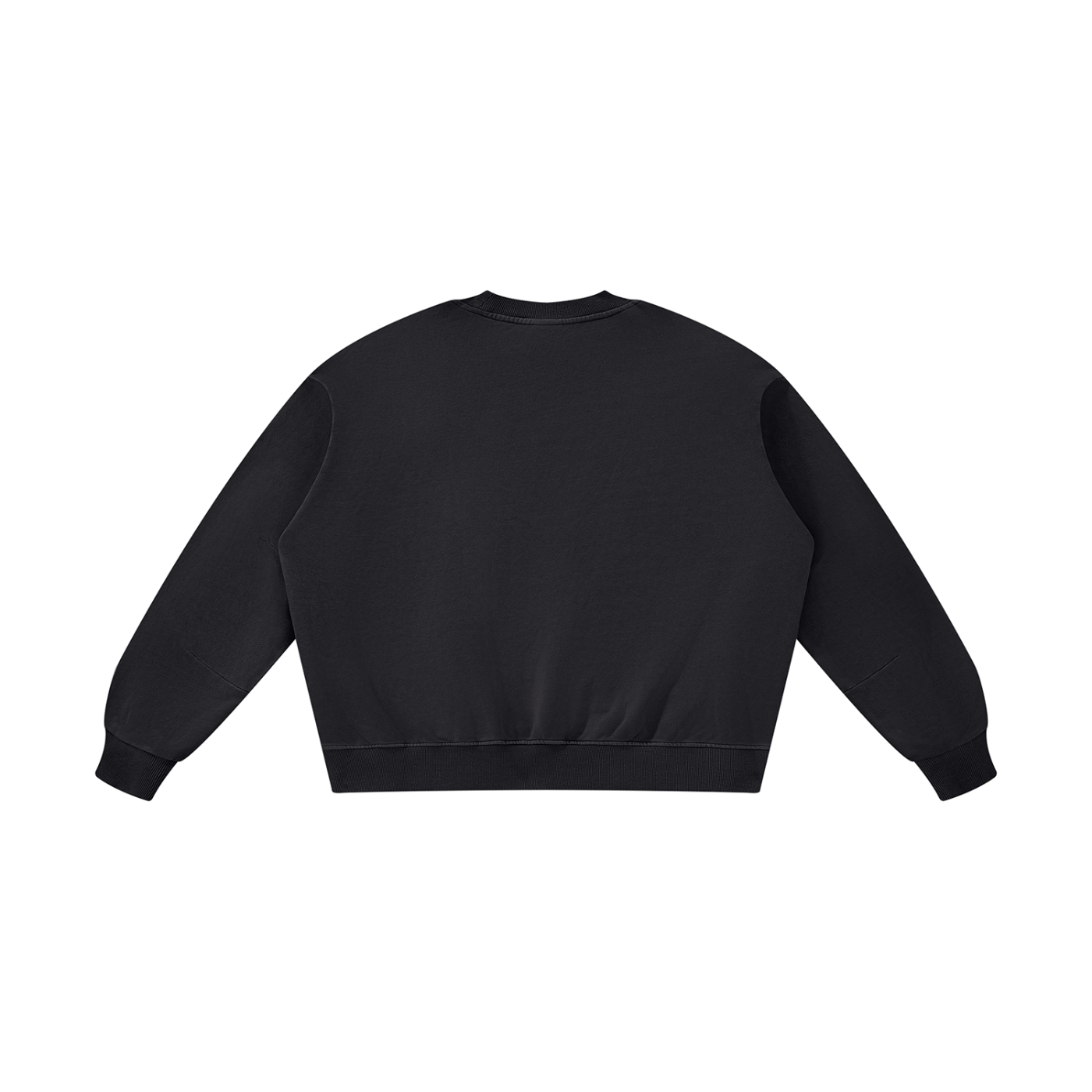 Scripted Black Vintage Sweatshirt