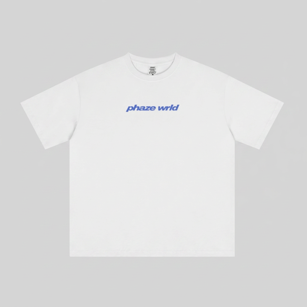 Movement Tee Blue Curved Script