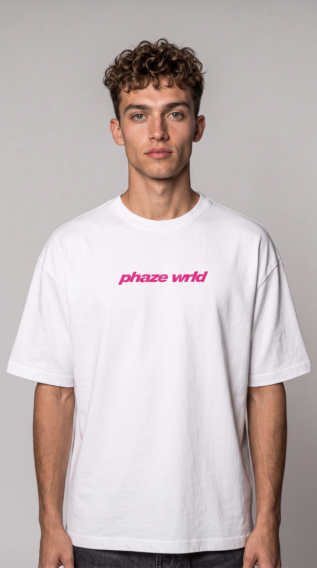 Movement Tee Pink Curved Script
