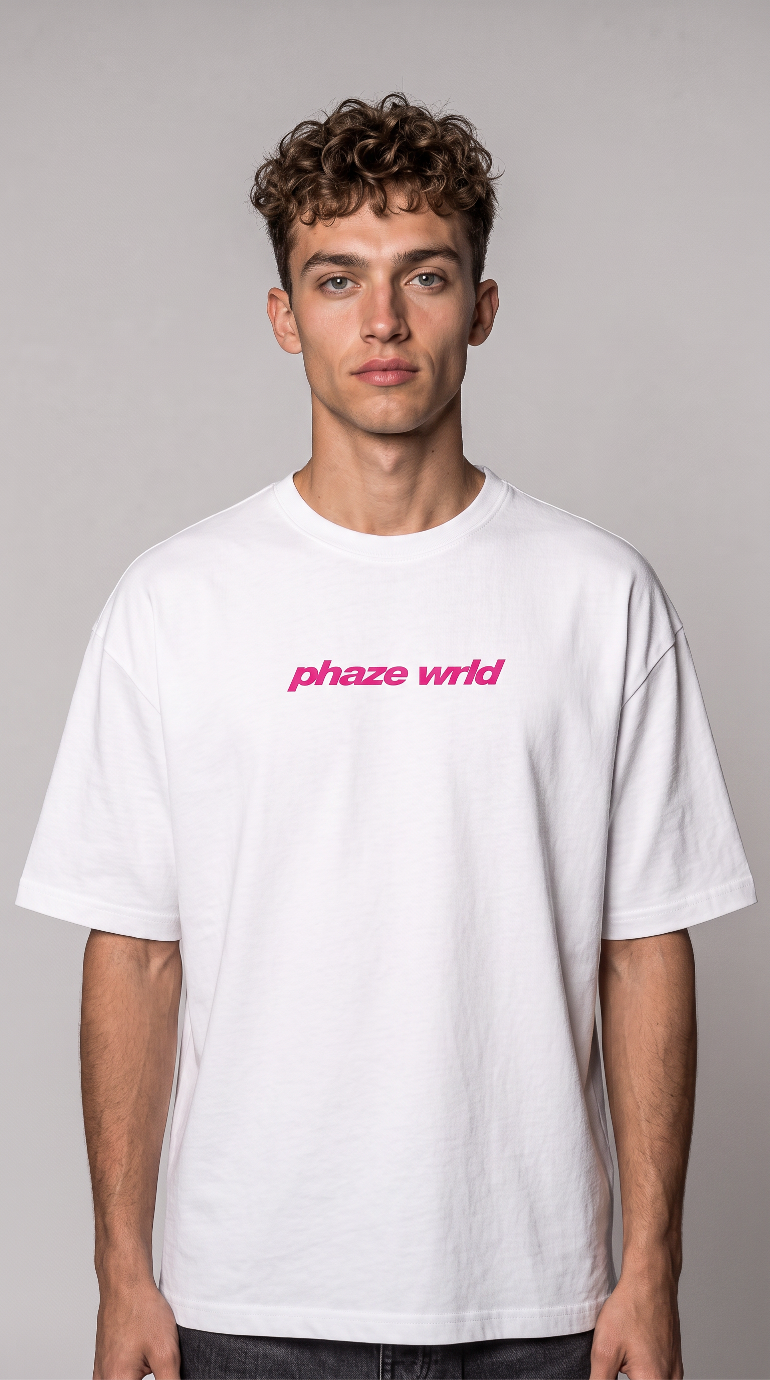 Movement Tee Pink Curved Script