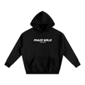 Phaze Wrld Curved Oversize Hoodie Black