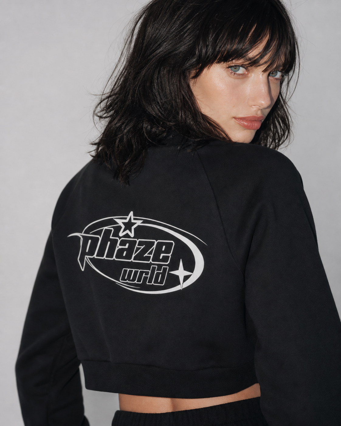 Forever Black Full Zip Hoodie