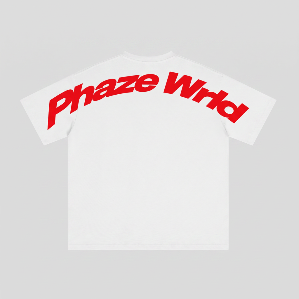 Movement Tee Red Curved Script