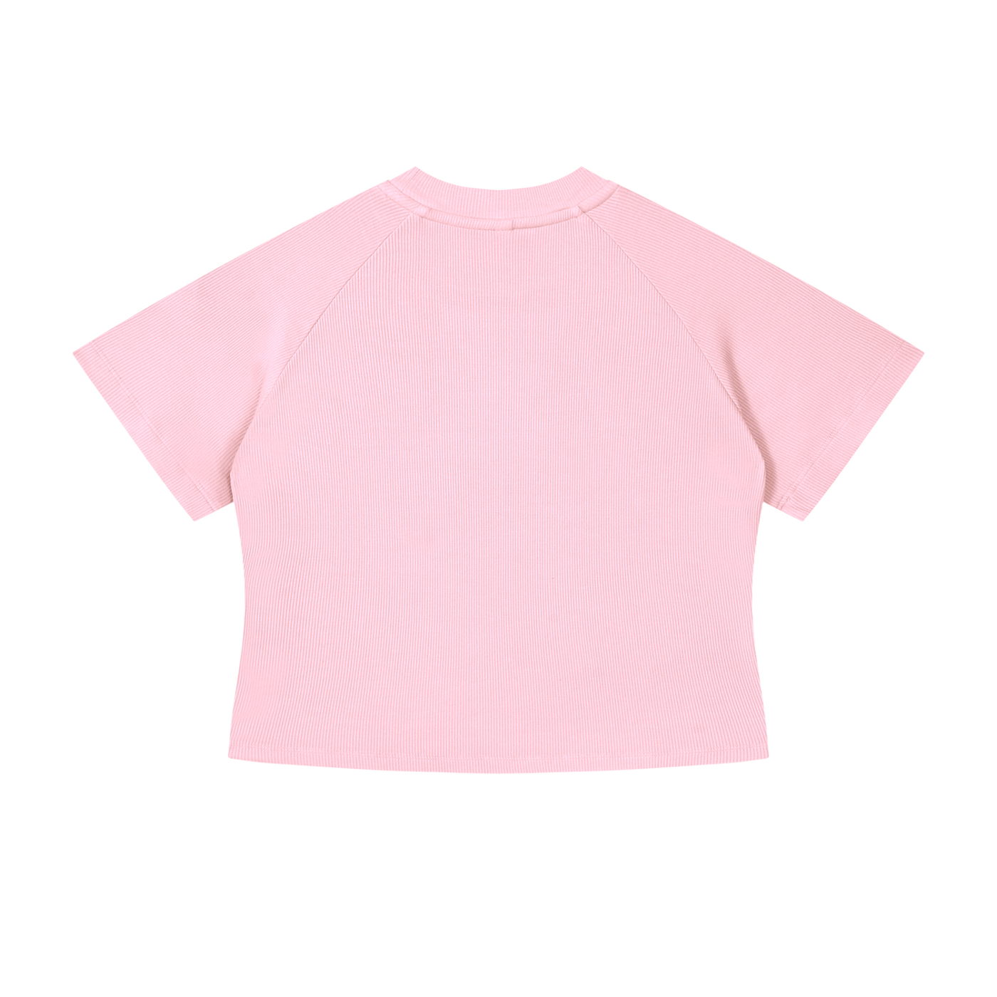 Phaze Wrld Mineral Wash Crop T-Shirt - Pink