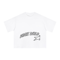 Phaze Wrld Shooting Star Boxy Tee – White