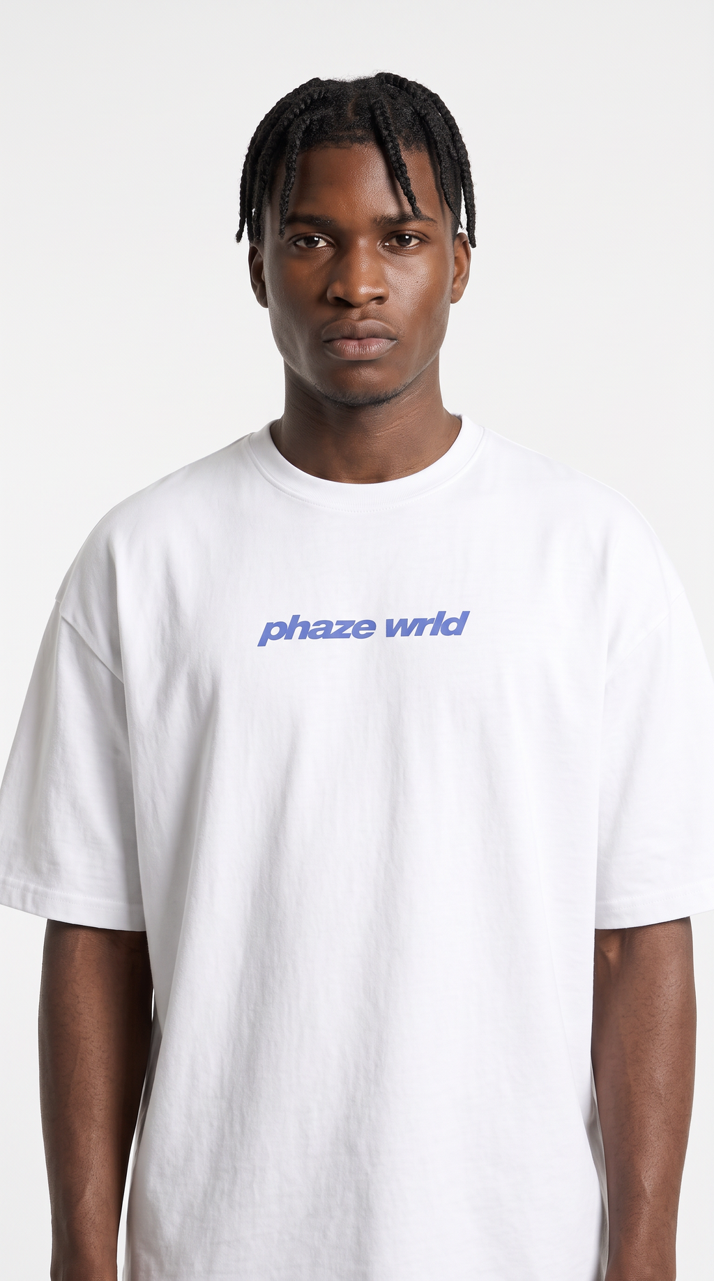 Movement Tee Blue Curved Script