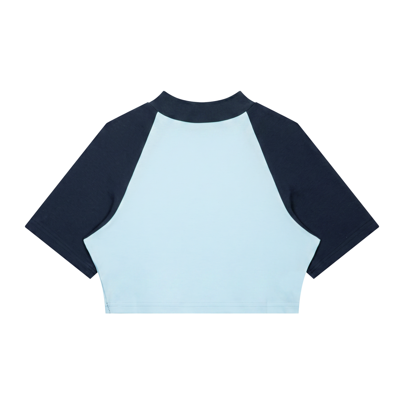 Built Different Blue Crop T-Shirt