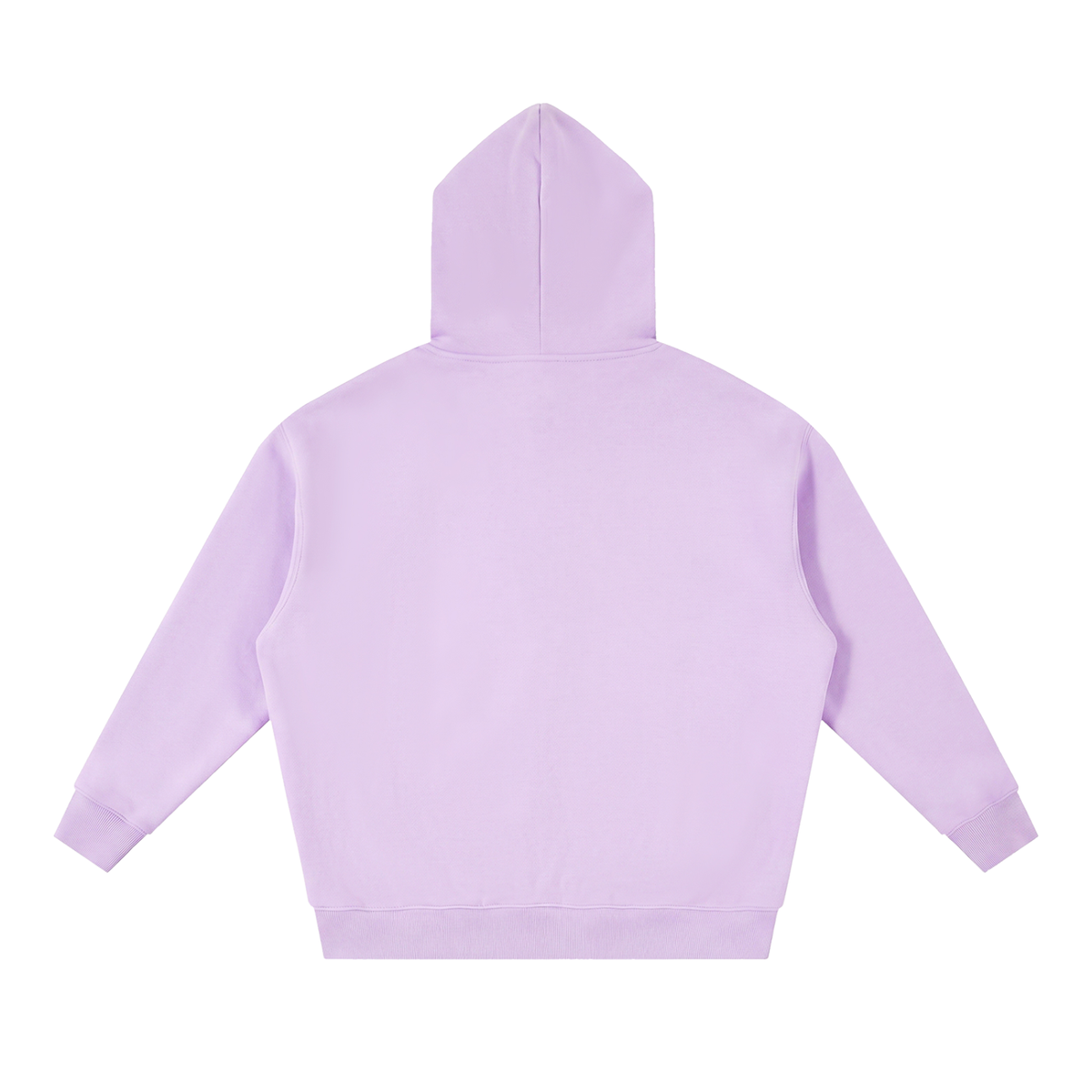 Essential Oversized Zip Boxy Hoodie - Purple