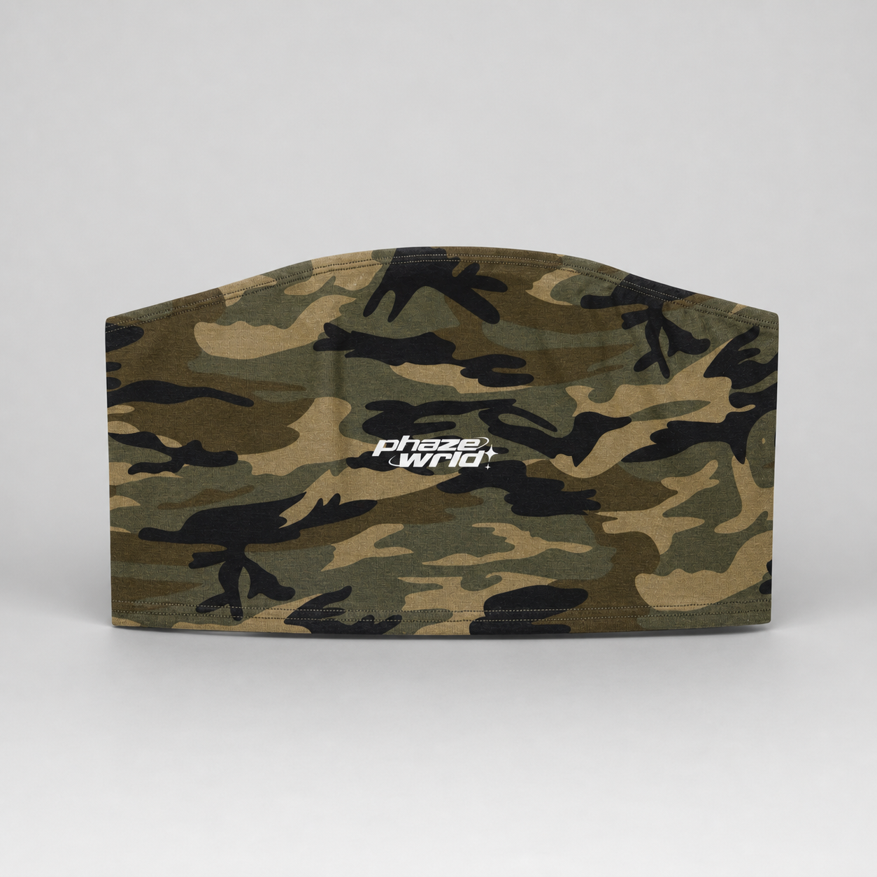 Camo Cropped Tube Top