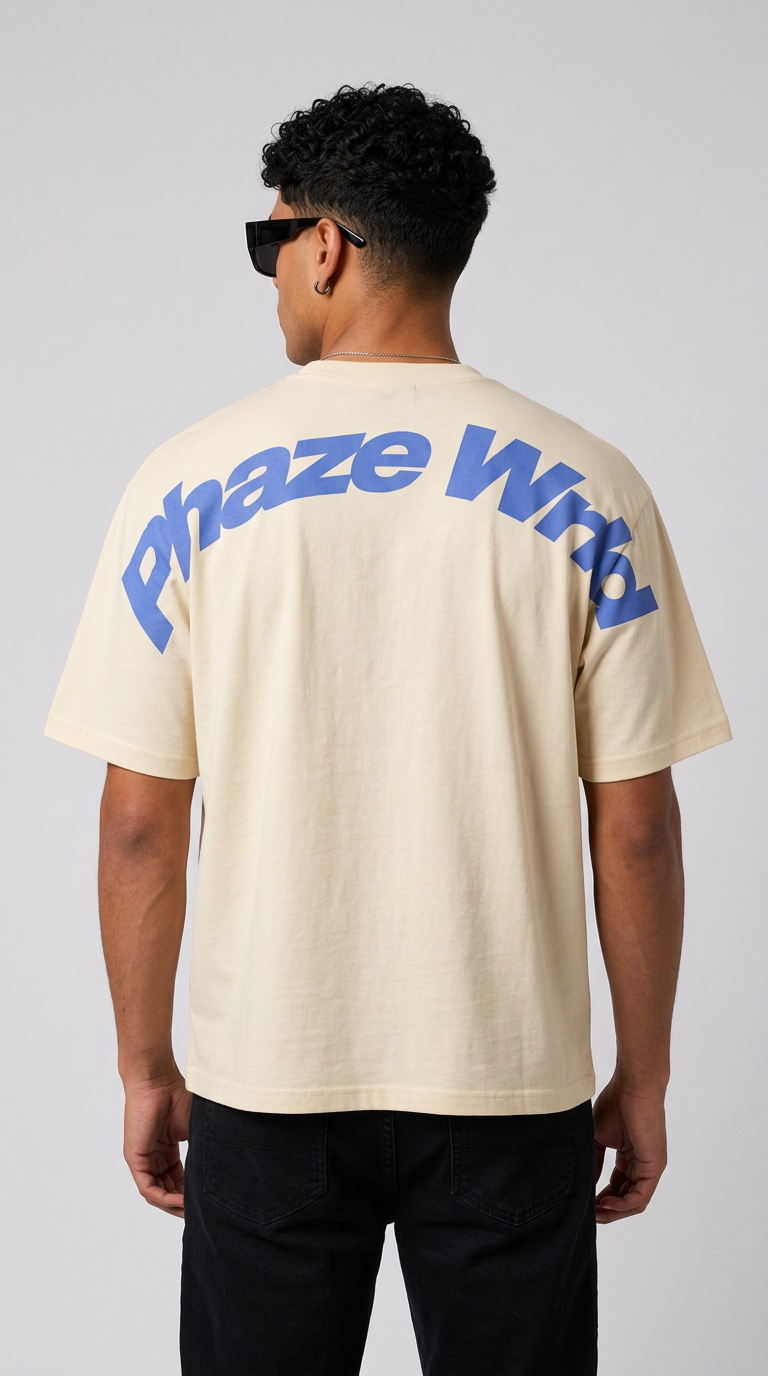 Movement Tee Blue Curved Script