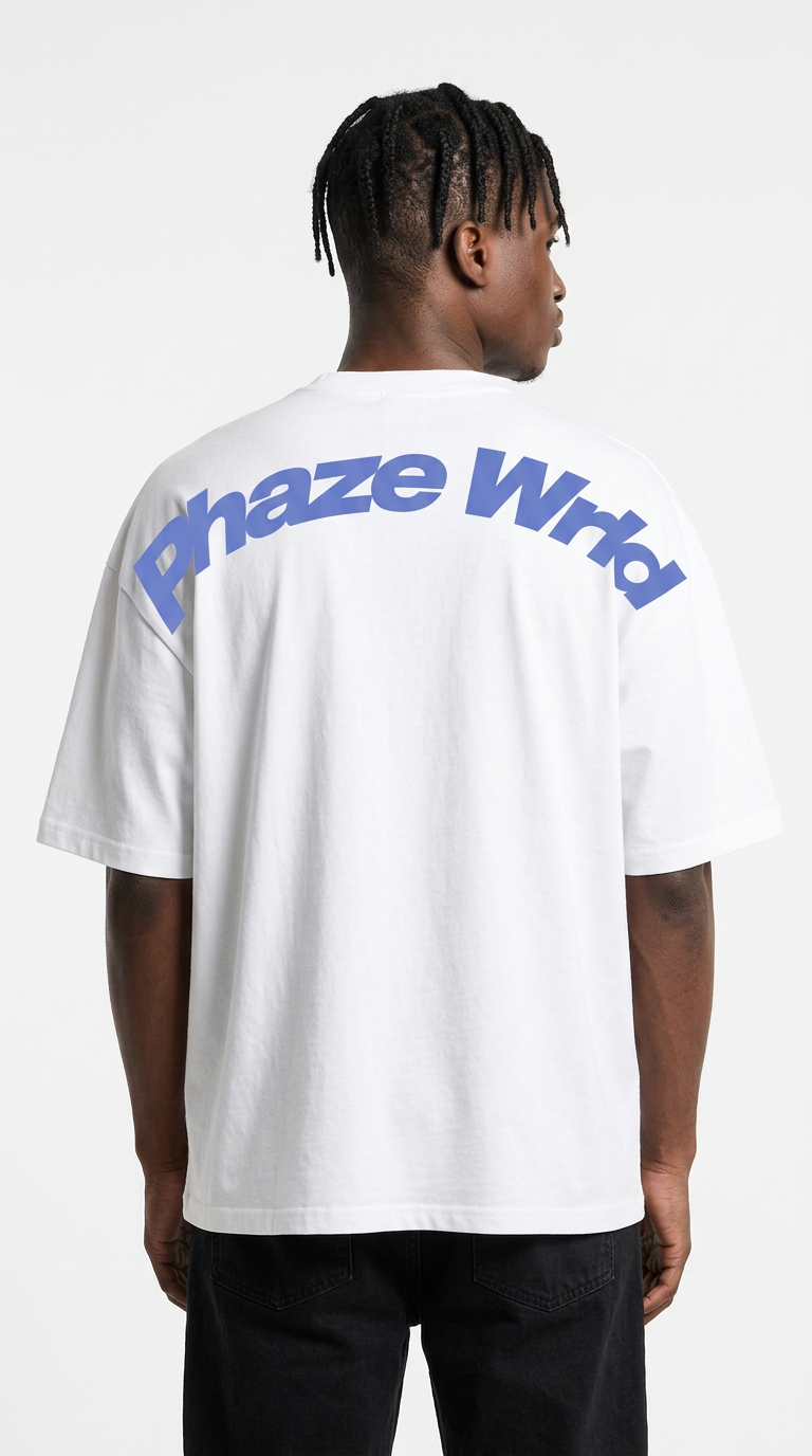 Movement Tee Blue Curved Script