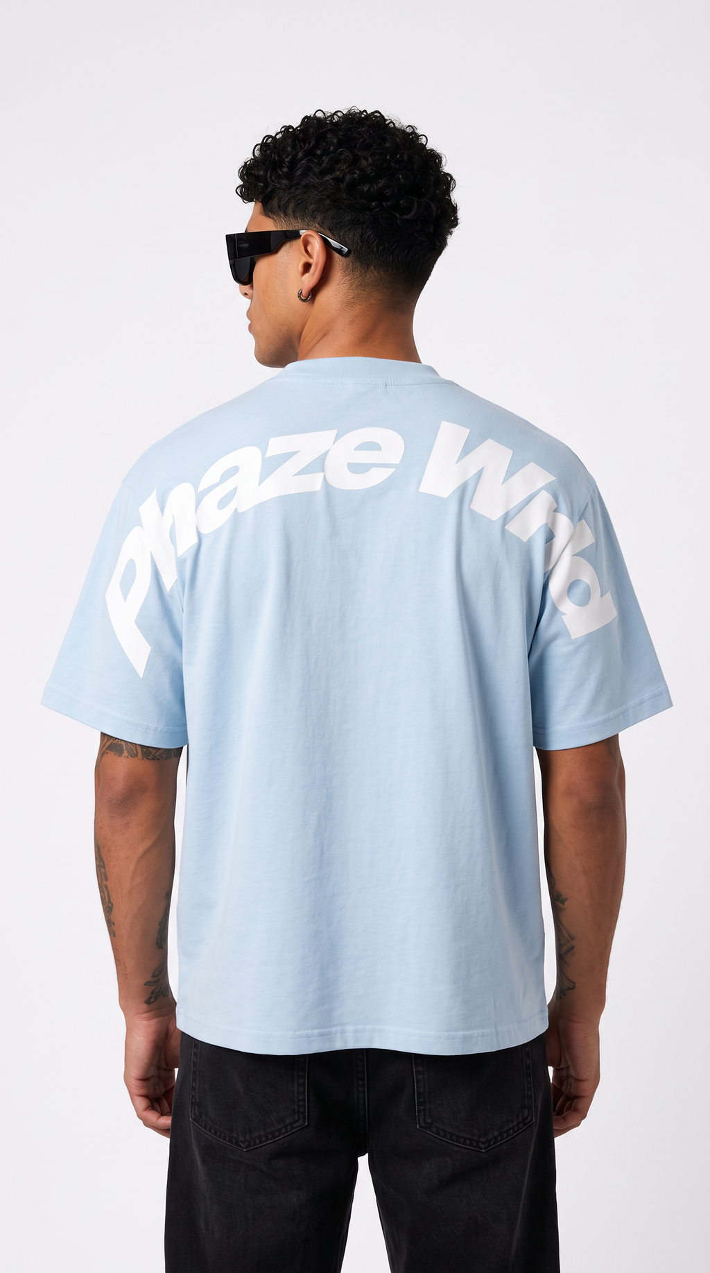 Movement Tee White Curved Script