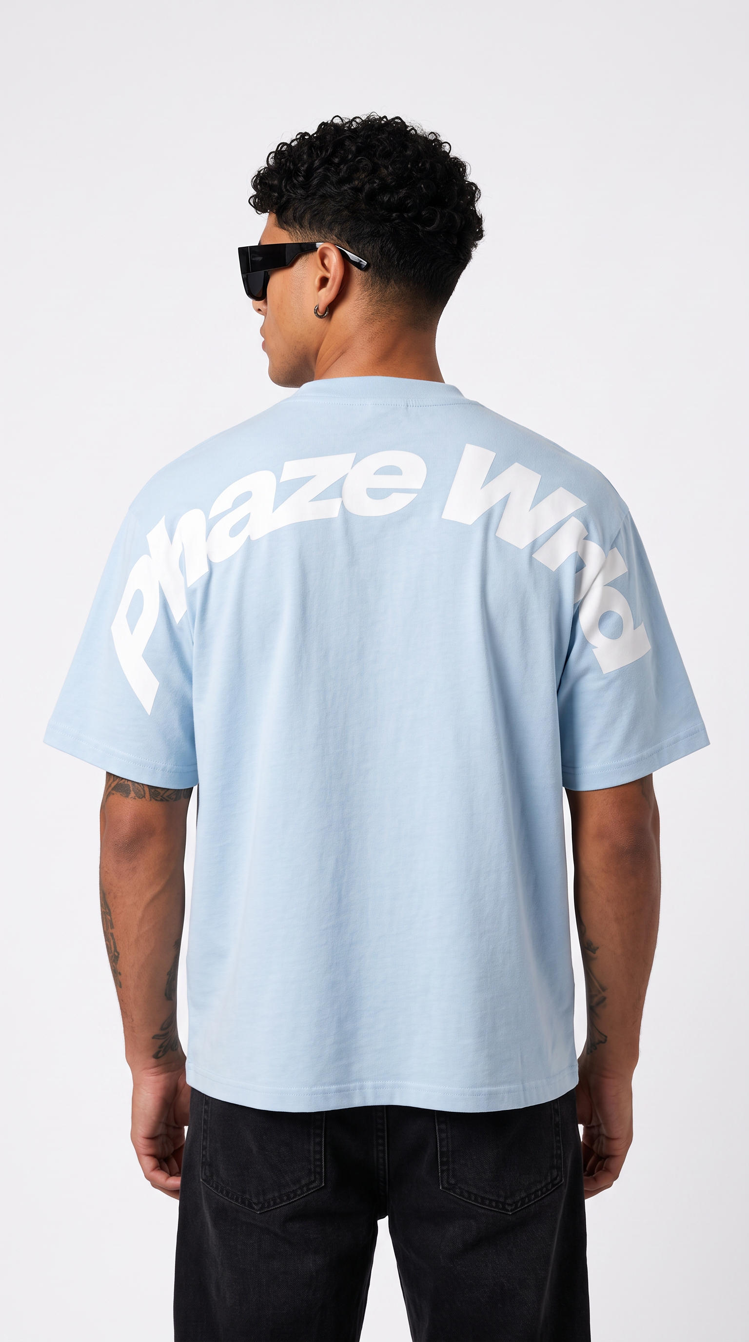 Movement Tee White Curved Script