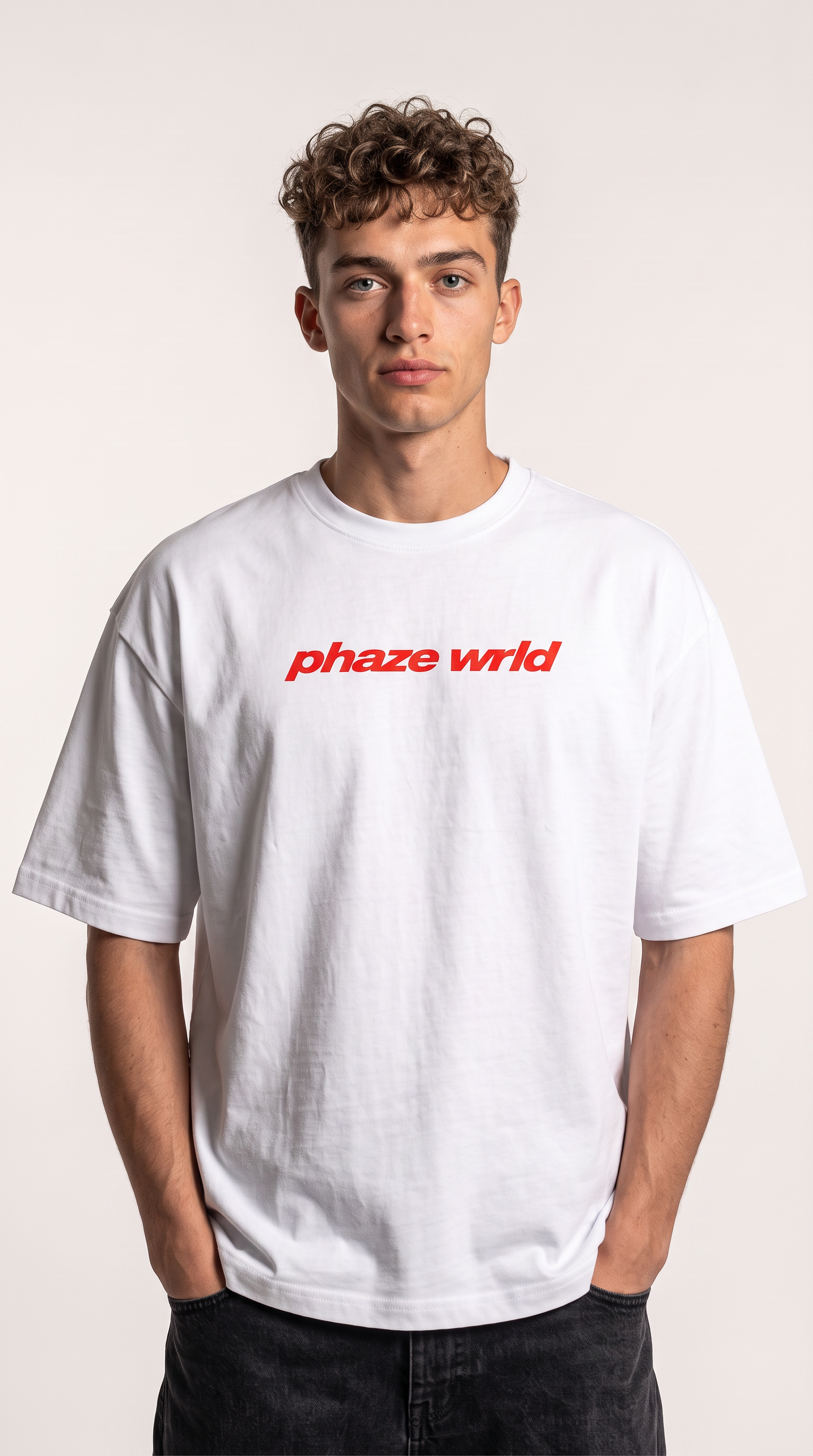Movement Tee Red Curved Script