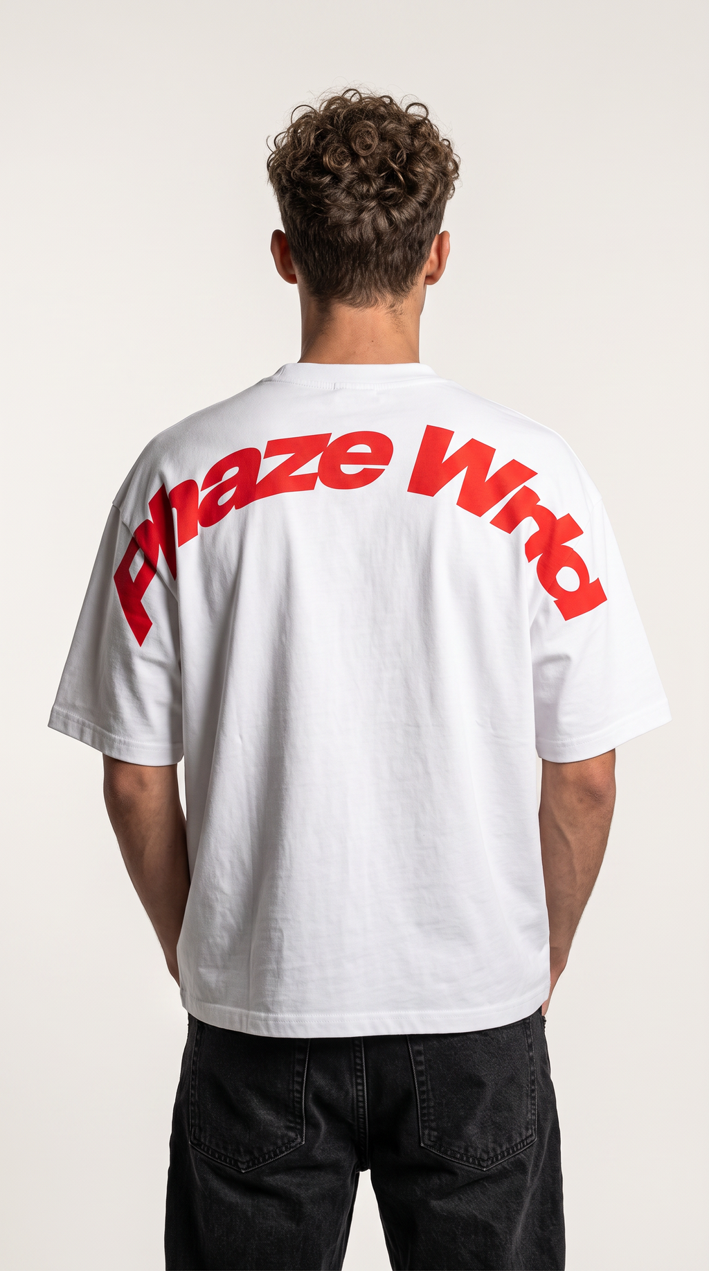 Movement Tee Red Curved Script