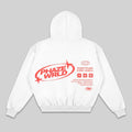 Every Phase. Every World. White Boxy Hoodie