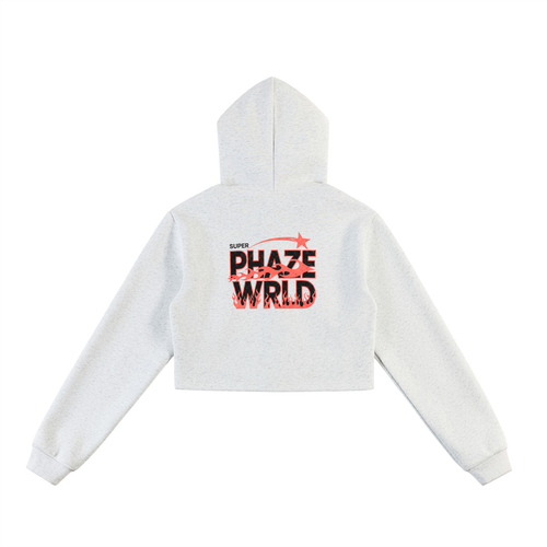Essential Cropped Zip-Up Hoodie