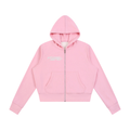 Sparkles Fleece Full Zip Hoodie - Pink