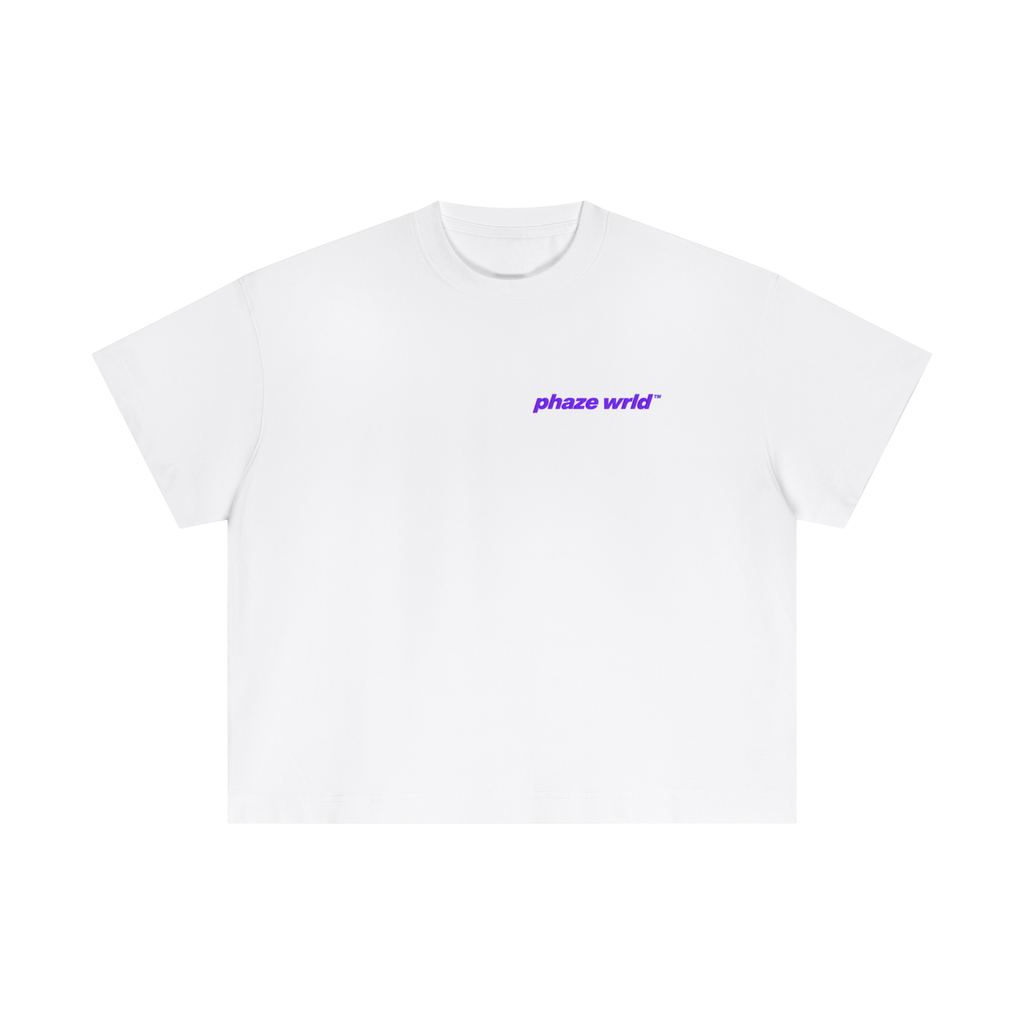 Phaze Wrld Moon Purple Lighter Boxy Tee