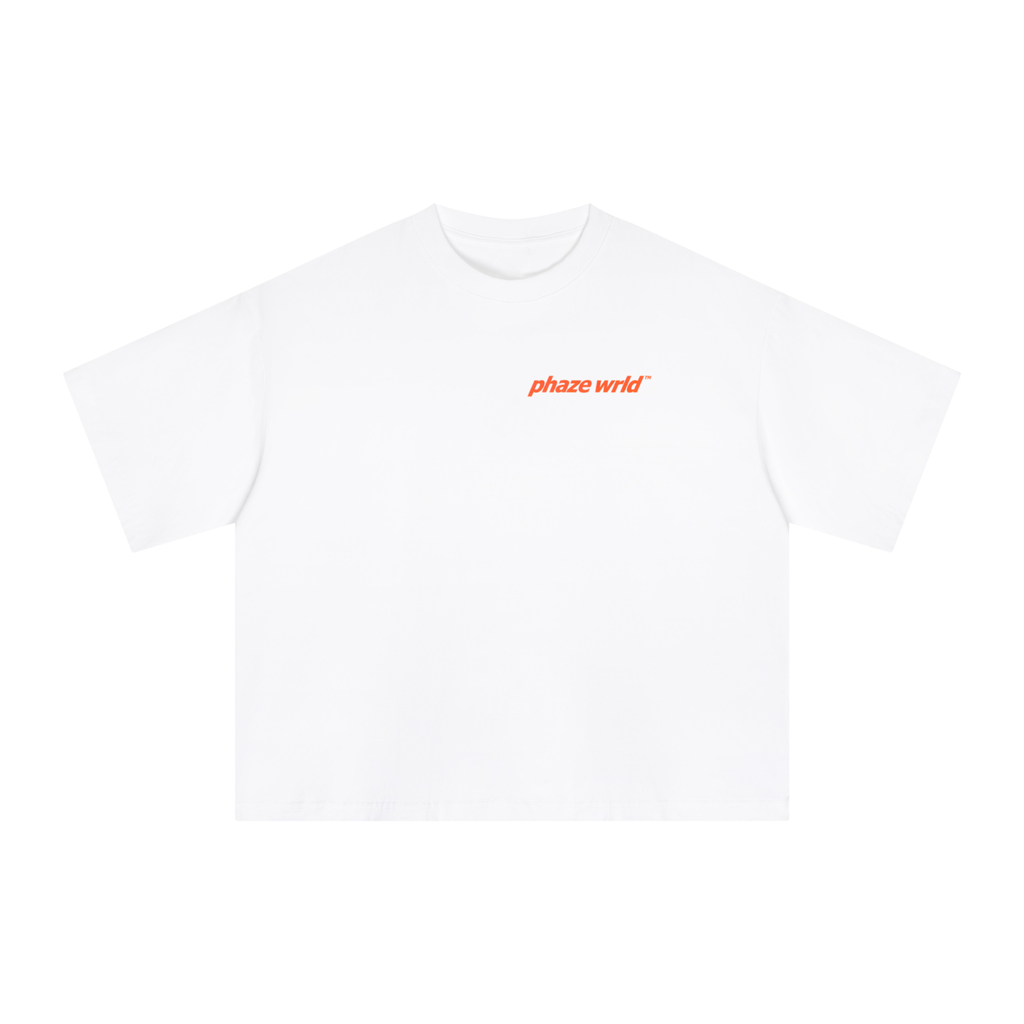 Phaze Wrld Rare By Nature Boxy Tee – White