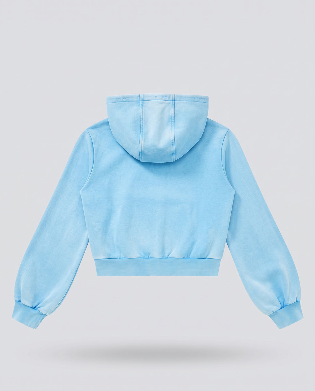 Vintage Wash Sky Blue Full Zip Hoodie
