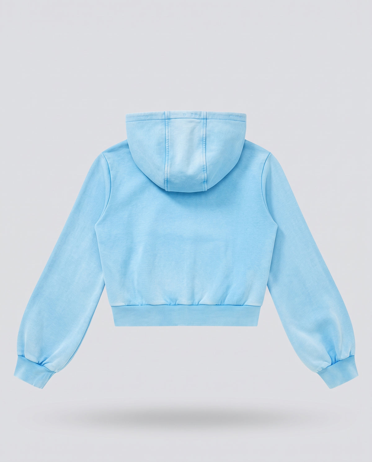 Vintage Wash Sky Blue Full Zip Hoodie