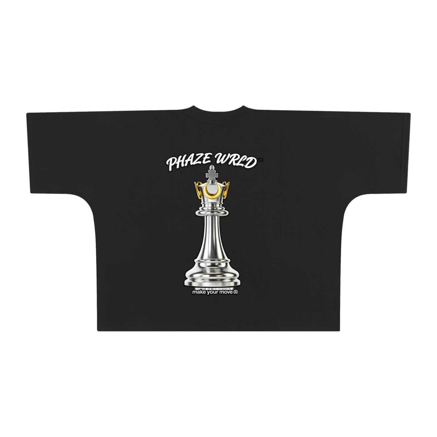 Phaze Wrld Checkmate Oversized Boxy T-Shirt