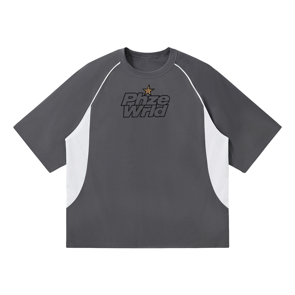 Phaze Wrld Snake Crescent Raglan Contrast T-Shirt