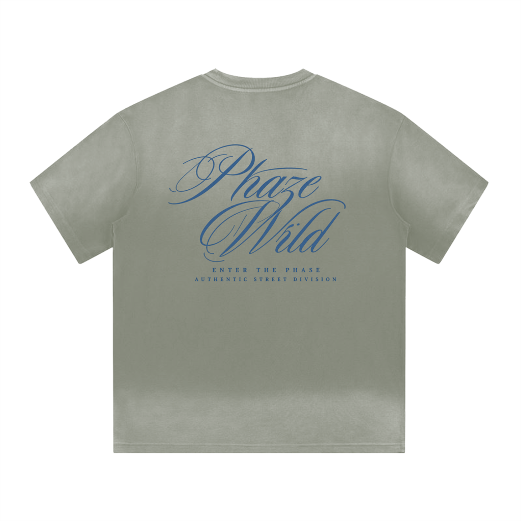 “I” Shape Gradient Washed T-Shirt