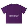 Phaze Wrld Lunar Script Heavyweight Tee – Grape Purple