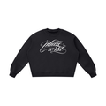Scripted Black Vintage Sweatshirt
