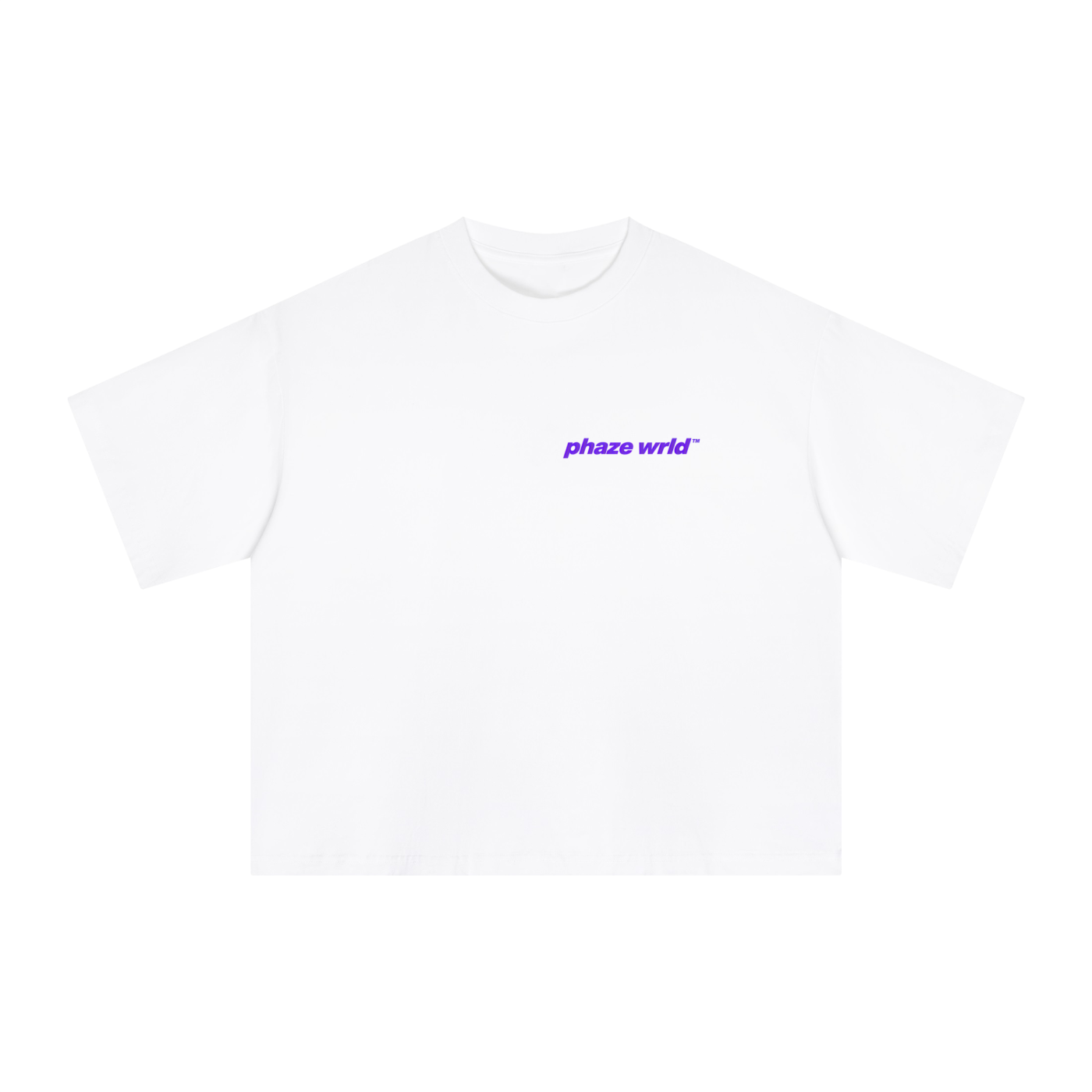Phaze Wrld Lunar Dream Purple Smoke Boxy Tee