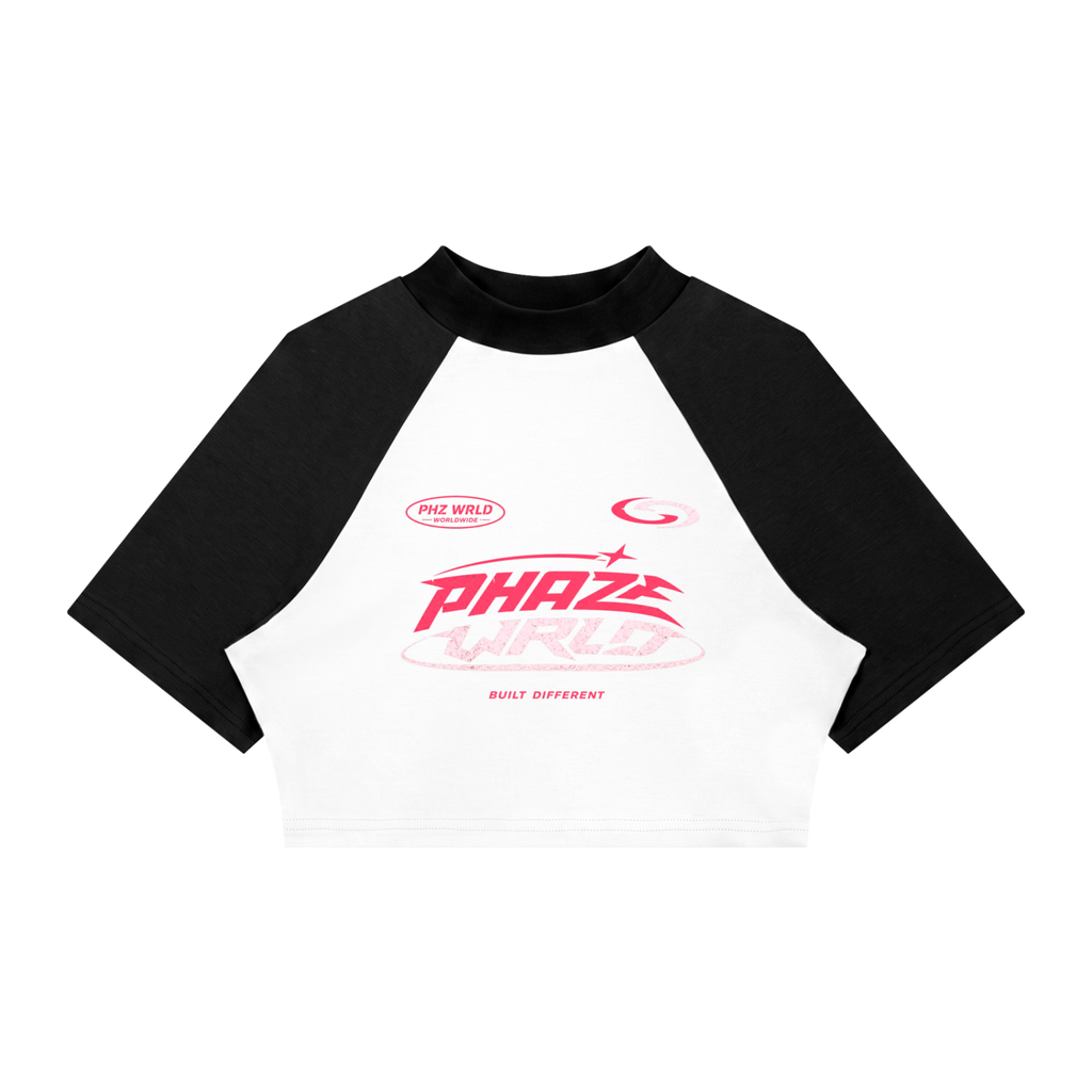 Built Different White Crop T-Shirt