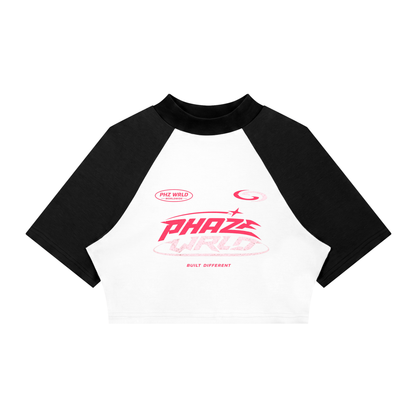 Built Different White Crop T-Shirt