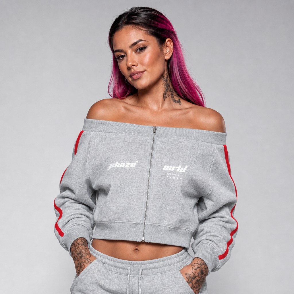 Forever Gray Full Zip Hoodie