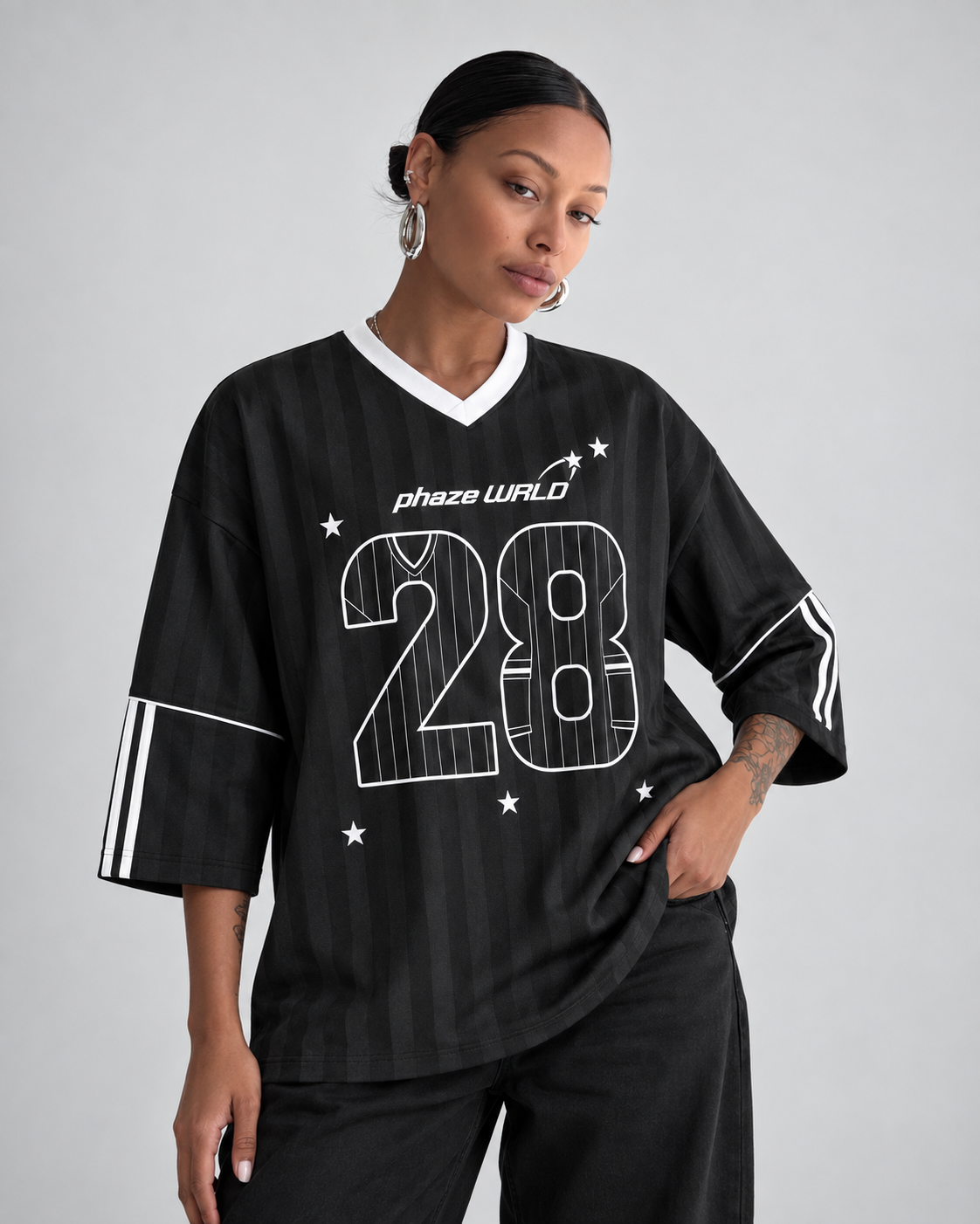 Unisex Striped Soccer Jersey