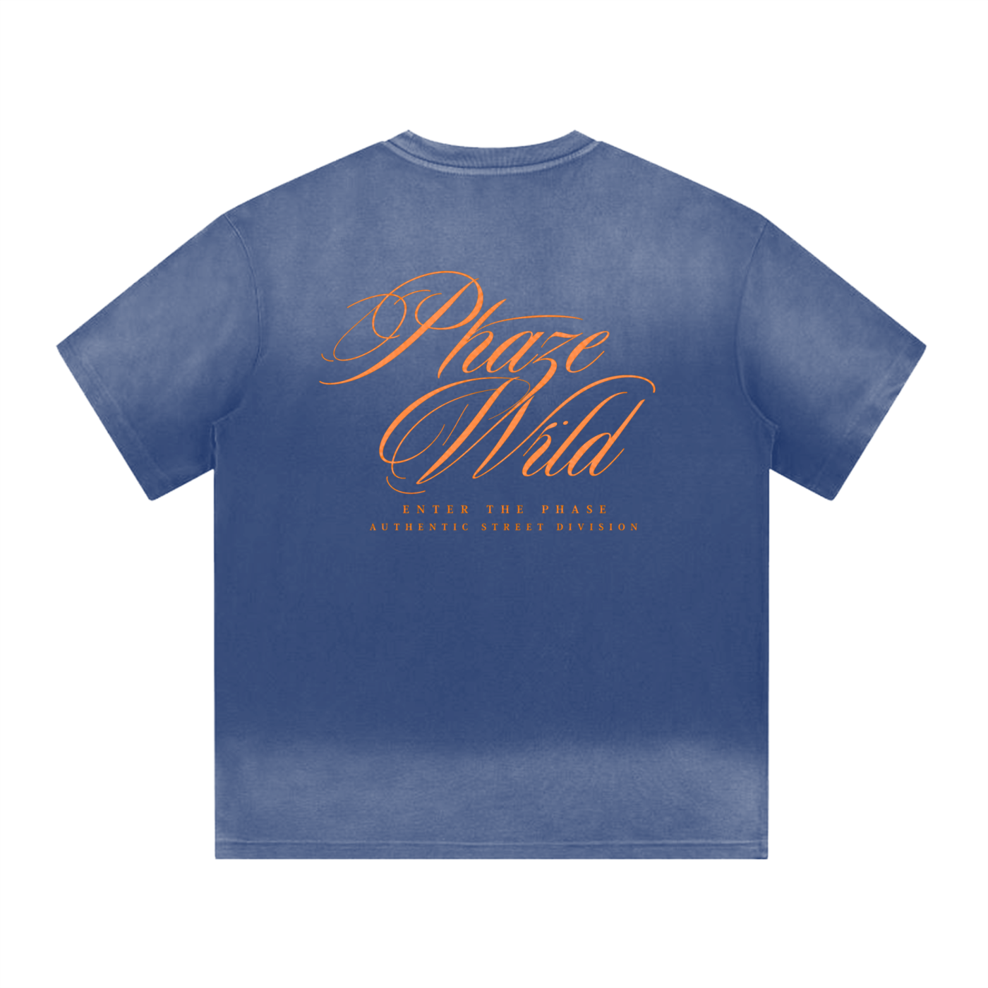 “I” Shape Gradient Washed T-Shirt
