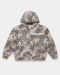 Vintage Apricot Leopard Full Zip Hoodie