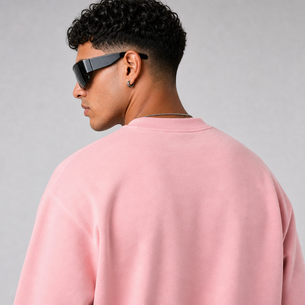 Scripted Pink Vintage Sweatshirt
