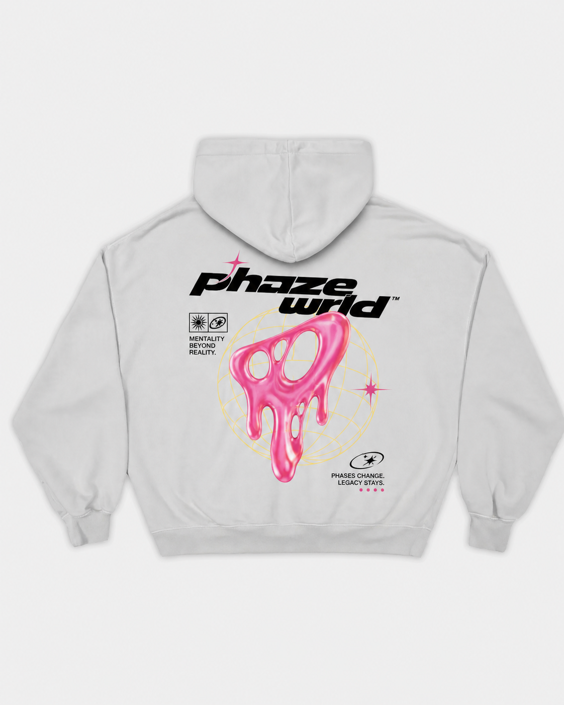Legacy Stays Pink Portal Boxy Graphic Hoodie