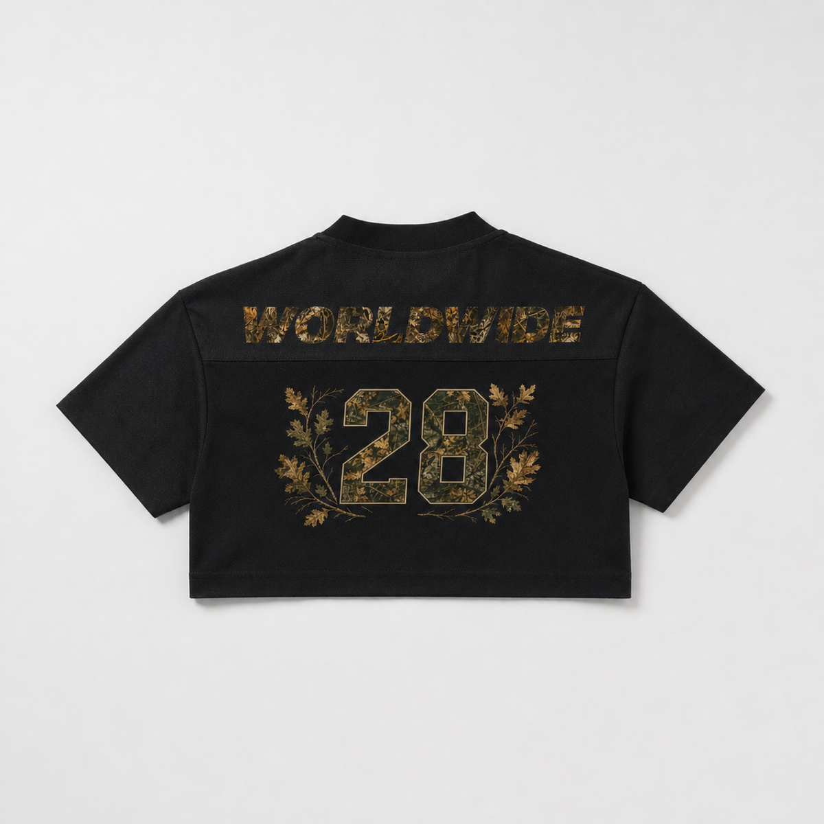 Cropped Camo Black Jersey