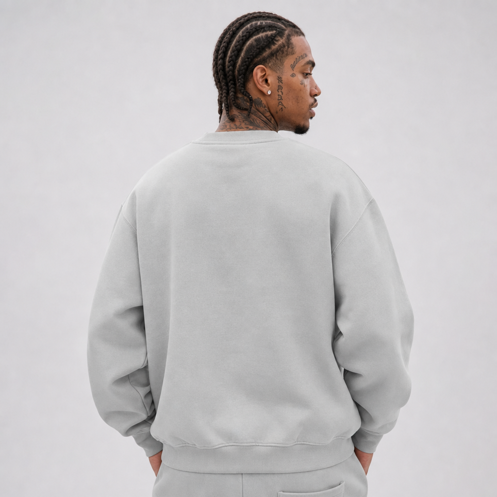 Scripted Gray Vintage Sweatshirt