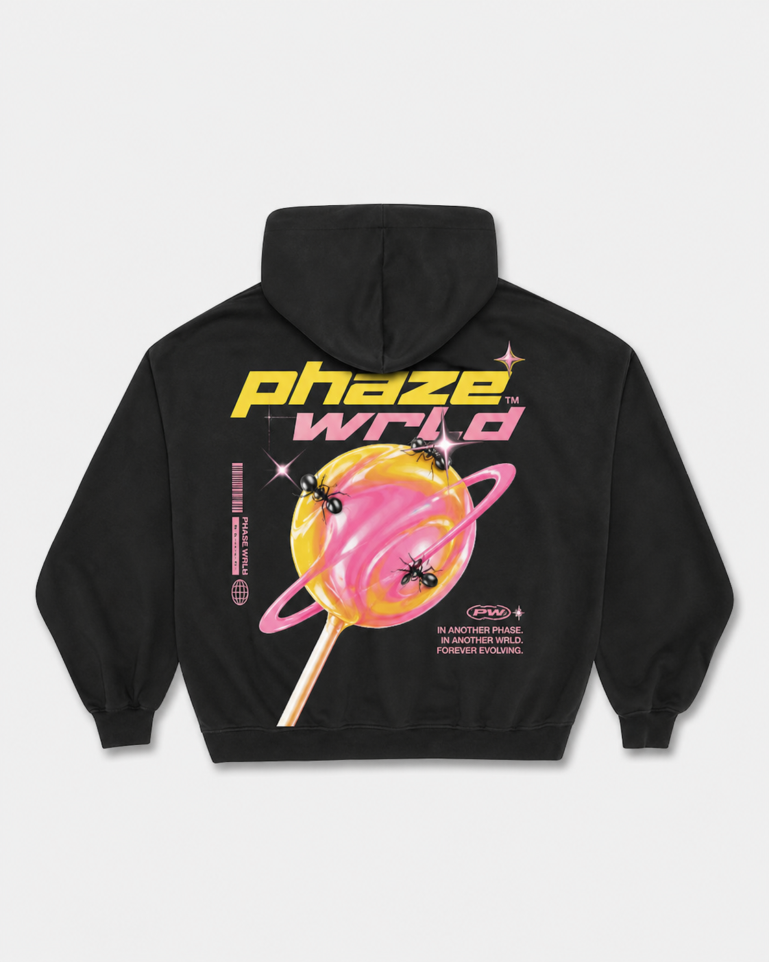 Forever Evolving Candy Planet Graphic Boxy Hoodie