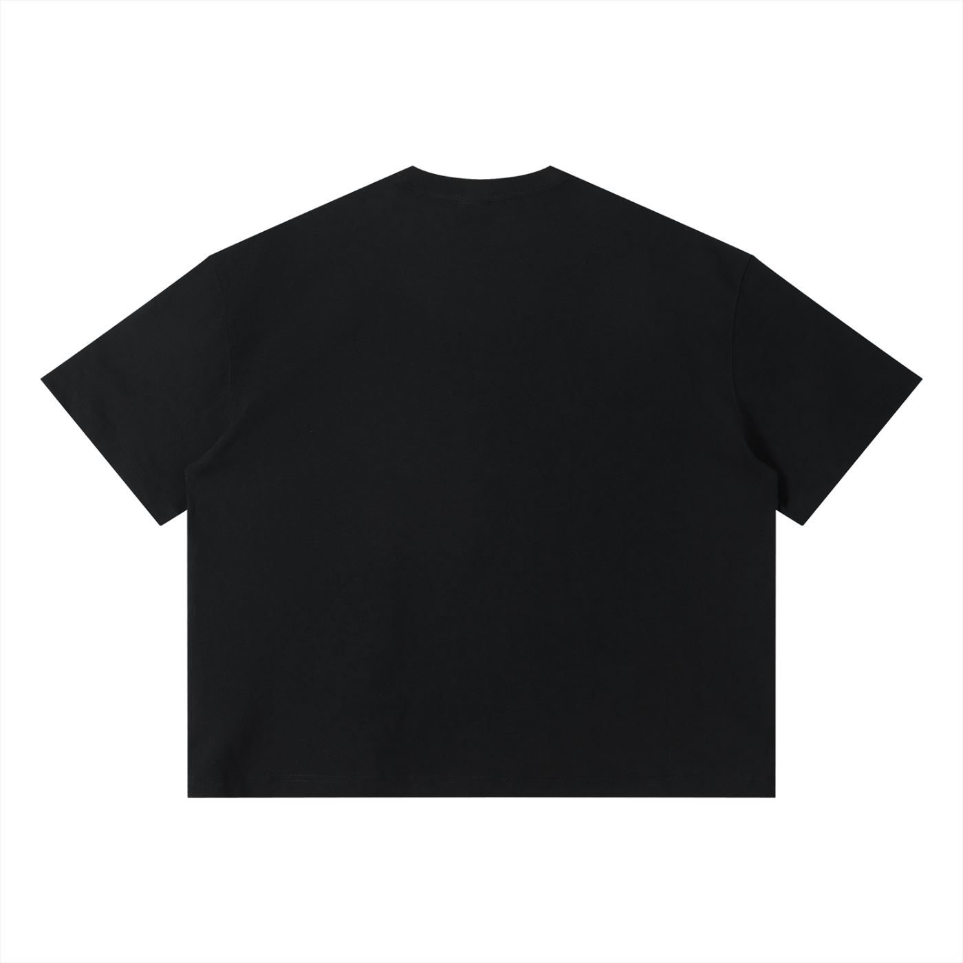 Phaze Wrld Moon Crest Boxy Tee – Black