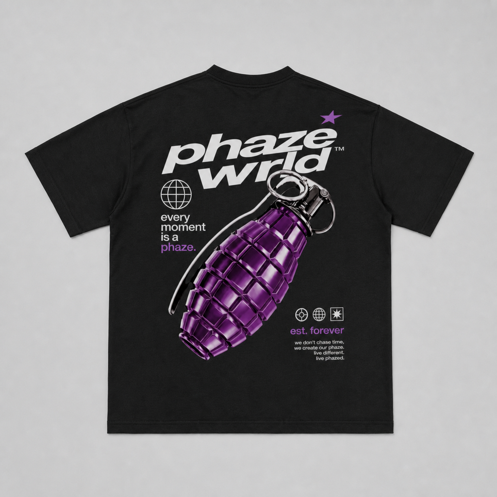 Purple Grenade Graphic T-Shirt
