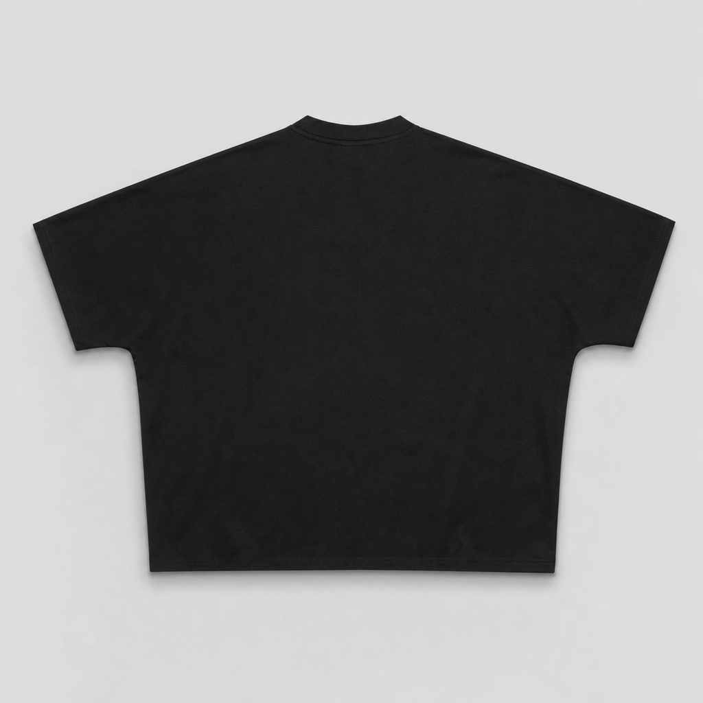 Scripted Black Batwing Sleeve T-shirt