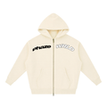 Essential Zip Oversized Hoodie — Cream