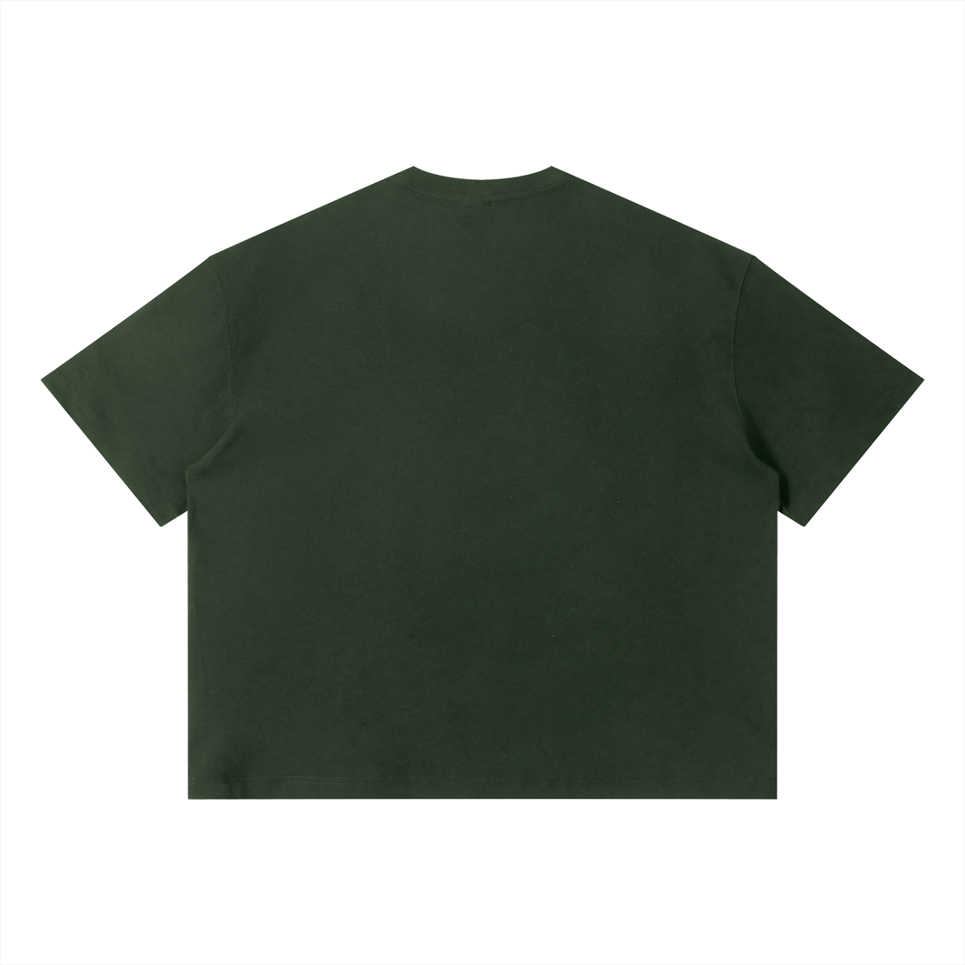 Phaze Wrld Moon Crest Boxy Tee – Dark Green